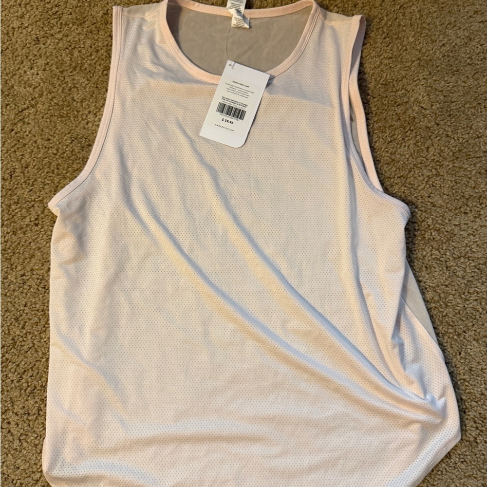 Fabletics Pink Relaxed Tank Top